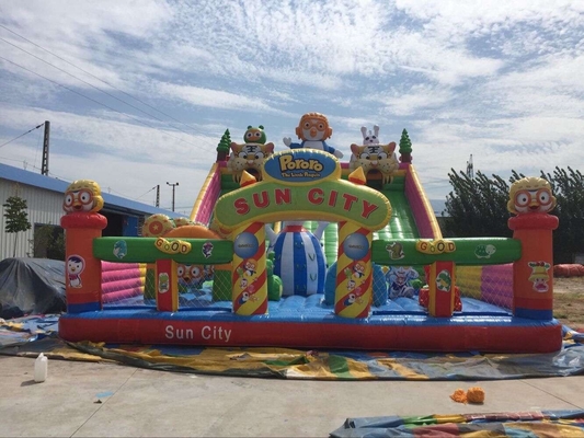 Double - Tripple Stitch Inflatable Slide Water Bouncy Castle Giant Commercial Water Slide