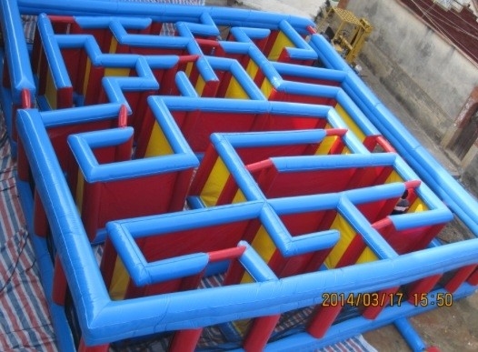 Interactive Game Inflatable Maze With Full Digital Printing