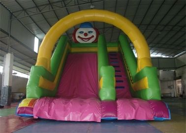 Fire Resistant Double Lane Commercial 18 Foot Inflatable Slide For Garden