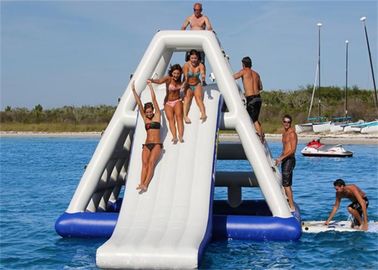 High Class Giant Inflatable Water Slide , Inflatable Floating Water Slide For Seaside