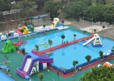 Safety Frame Adult Inflatable Amusement Park With Fire Resistant PVC