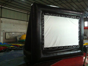Rent Black Outdoor PVC Inflatable Outdoor Movie Screen For Advertising