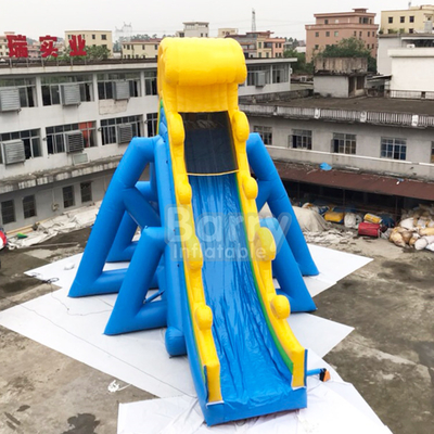Vinyl Coated Nylon Inflatable Water Slides Fire Resistance For Adults