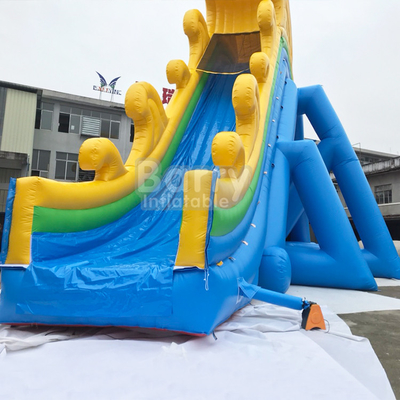 Vinyl Coated Nylon Inflatable Water Slides Fire Resistance For Adults