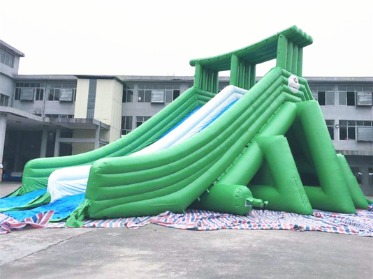 Waterproof Giant Double Water Slide Inflatable Combo Colourful For Adult