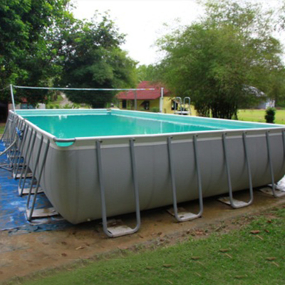 Backyard Tarpaulin Child Portable Water Pool Park Stainless Steel Frame