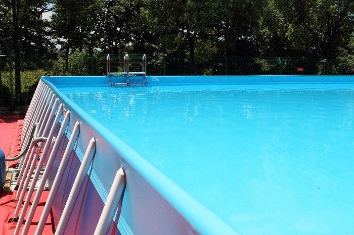 square framed pool