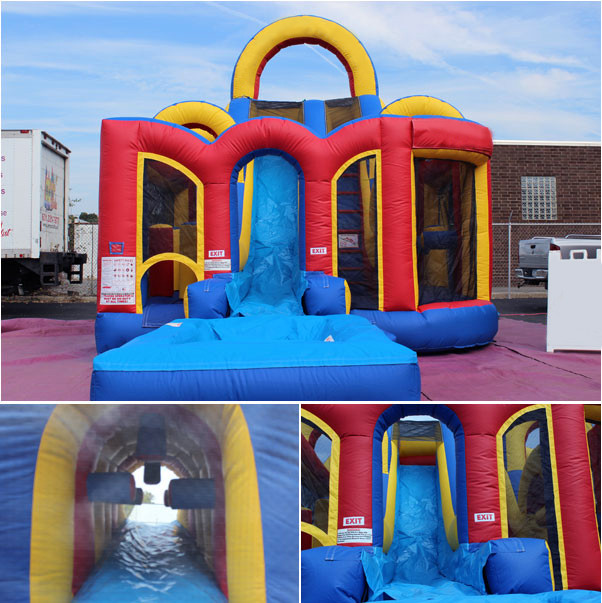 aqua blast obstacle course slide