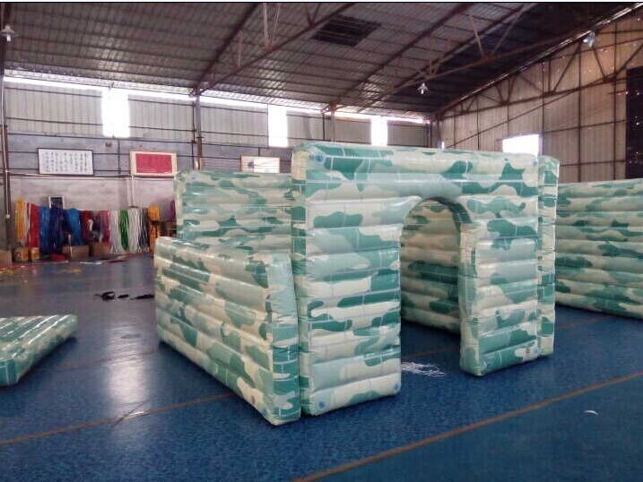 PVC Material Iinflatable Tank Bunkers Paintball , Inflatable Sports Games Paintball Bunkers