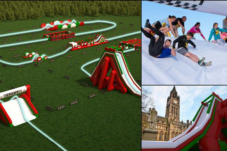 Customized Large Inflatable 5k Run / Inflatable Bouncy Obstacle Course