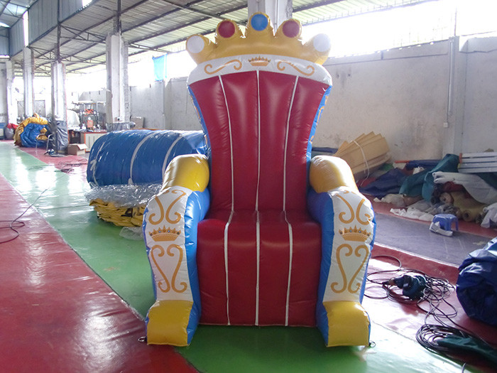 Wonderful Inflatable Throne Decoration , Air Unsealed PVC Inflatable