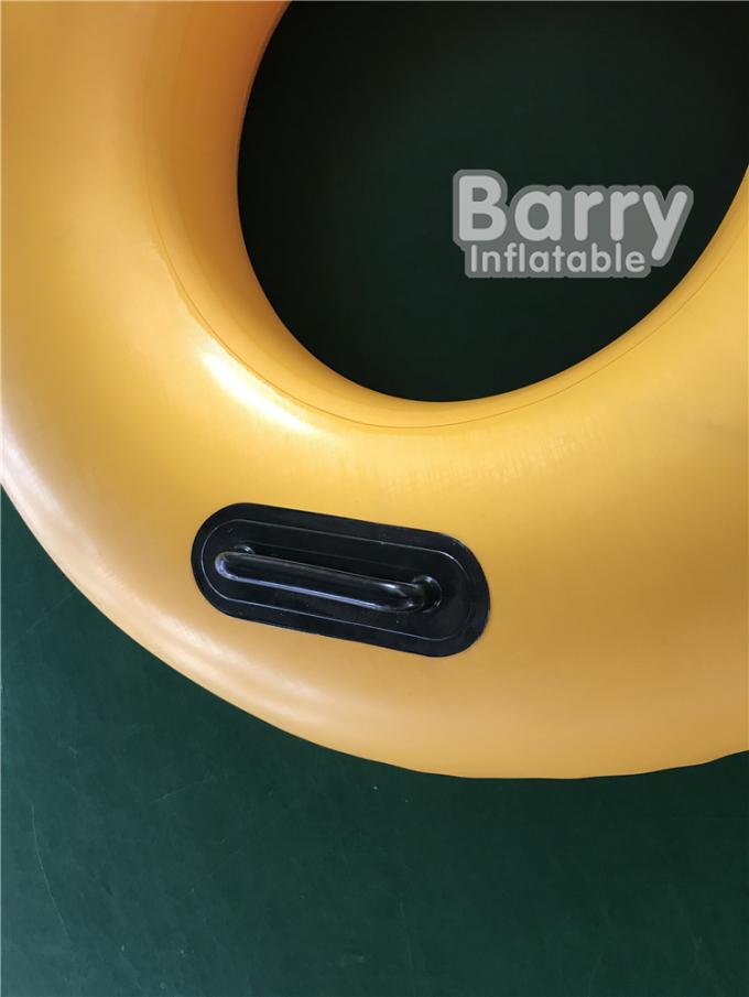 PVC Inflatable Swim Ring With Handles , Water Float Donut Swim Ring For