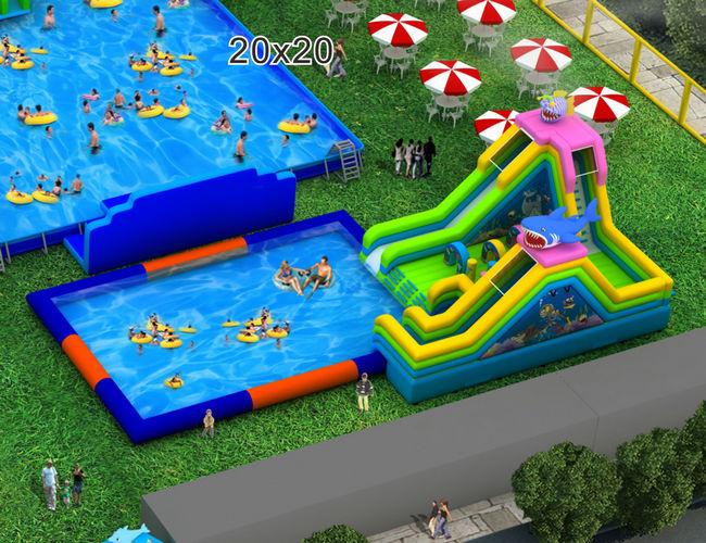 Commercial Blow Up Inflatable Water Park Equipment For Kids And Adults