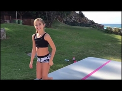 Square Inflatable Air Track Mat 0.2m Thickness Tumbling PVC