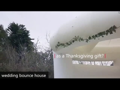 White Wedding Jumper Pvc Bouncy Castle With Slide And Ball Pit