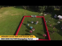 Fully Customized  Inflatable Soccer Field Game with Bumper Ball