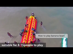 China Air Welded 2-10 People Banana Boat Inflatable Water Games