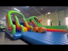 Funny Crazy Ride Amusement Park Games Animal Bg Bouncer Obstacle Course Slide Inflatable Theme Park