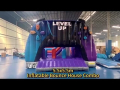 Customize Size Wholesale  Level Up Inflatable Bouncer Combo Bouncy Castle For Kids
