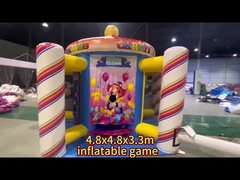 Sports 3 Game Carnival Game Booth 4 In 1 Combos Inflatable Grand Carnival Game Tent