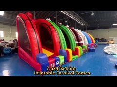 Large Newly Designed Custom Made Exciting Inflatable Kids 7 In 1 Carnival Games For Rental Business