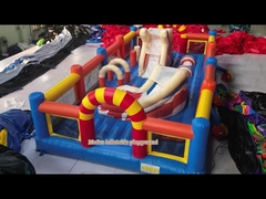 25 years Barry Factory Inflatable Theme Park With Slide Obstacle Course