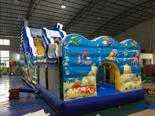 Digital Printing Commercial Inflatable Slide Jumping Castle Slide Bounce House