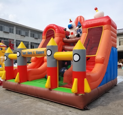 5mLX5mWX6mH Inflatable Jumping Bouncing Castles Rocket Slide For Children Party