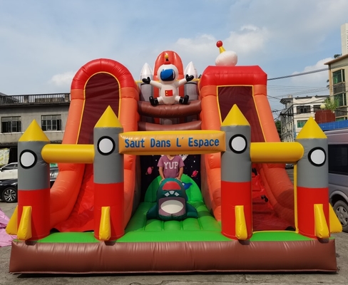 5mLX5mWX6mH Inflatable Jumping Bouncing Castles Rocket Slide For Children Party