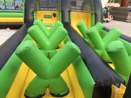 PVC Tarpaulin Portable Inflatable Obstacle Course For Events Obstacle Race Adult