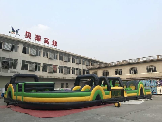 PVC Tarpaulin Portable Inflatable Obstacle Course For Events Obstacle Race Adult