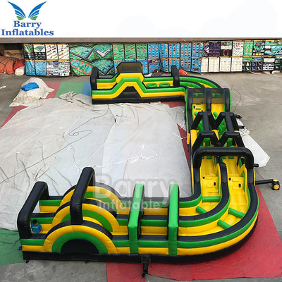 PVC Tarpaulin Portable Inflatable Obstacle Course For Events Obstacle Race Adult