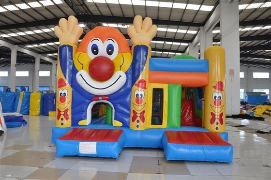 Clown Theme Inflatable Jumping Castle Slide Inflatable Bouncer Castle