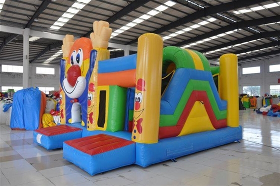 Clown Theme Inflatable Jumping Castle Slide Inflatable Bouncer Castle