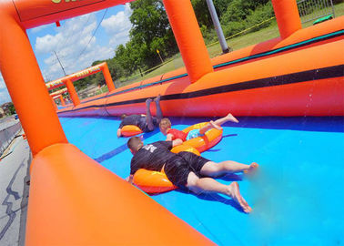 Orange Commercial Giant Inflatable Water Slide Fire Resistant Customized