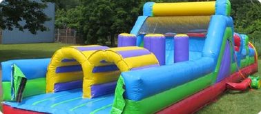 Giant Pool Inflatable Obstacle Course 40 Foot Kids Obstacle Course Water Slide