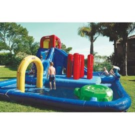 Water Park Equipment Children'S Water Slide With Small Pool , Family Resorts Water Parks Kids Inflatable Water Slide