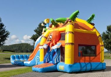 0.55mm PVC Beach Super Bouncer Slide Combo Medium With Pool