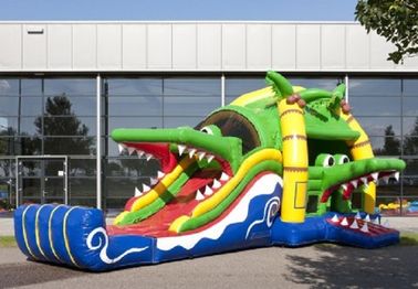 Crocodile Jumping Castle Inflate Combo Outdoor With CE / UL Blower