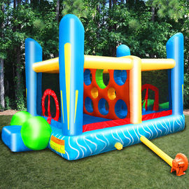 Mini Inflatable Bouncer For Rental Business / Birthday Party Bounce House With 2 Jumping Area