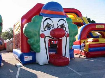 Funny Clown Commercial Jumping Castles Bounce Houses For Kids