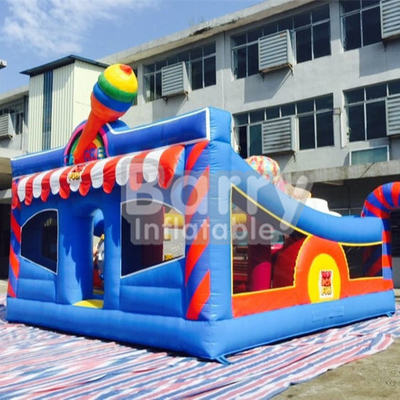 Fire Resistant Inflatable Bouncer Indoor Colourful Playground Jumper Bounce House