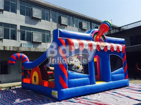 Fire Resistant Inflatable Bouncer Indoor Colourful Playground Jumper Bounce House