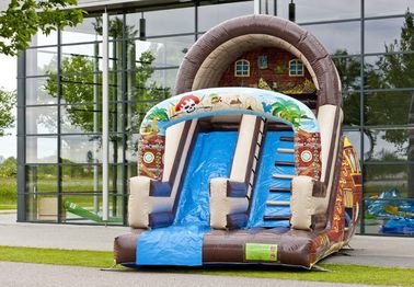 Full Print Attraction Playground Professional Commercial Inflatable Slide For Kids Playing