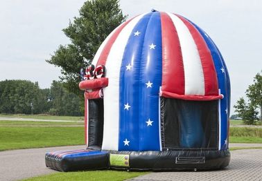 Comercial American Flag Disco Dome Bouncer,Children Inflatable Moonwalk Bouncer