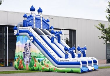 Blue Castle Large Comelot Jump And Slide Inflatables With Climbing Wall