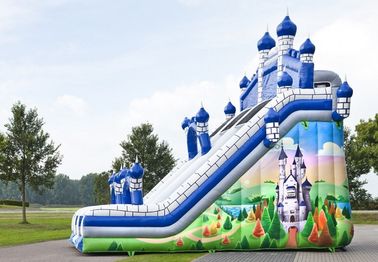 Blue Castle Large Comelot Jump And Slide Inflatables With Climbing Wall