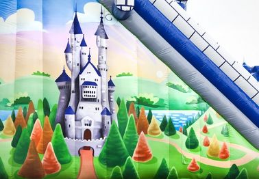 Blue Castle Large Comelot Jump And Slide Inflatables With Climbing Wall