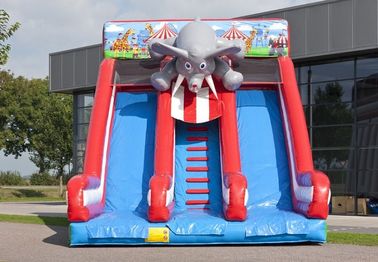 Large Circus Commercial Inflatable Slide Elephant Infatable Dry Slide