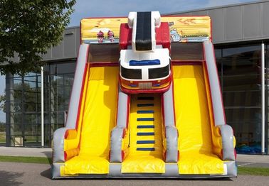 Double Lane Brandweer Commercial Inflatable Slide Waterproof Inflatable Castle Slide